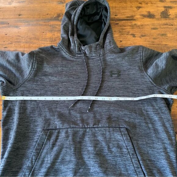 Under Armour Loose Fit Hoodie Heathered Gray Sz L - Picture 7 of 9